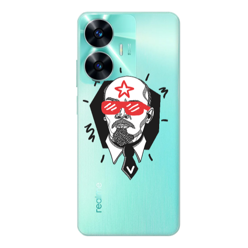 Realme C55 Stars and glasses Transparent Silicone TPU Θήκη