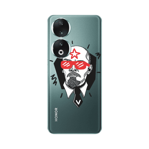 Honor 90 5G Stars and glasses Transparent Silicone TPU Θήκη