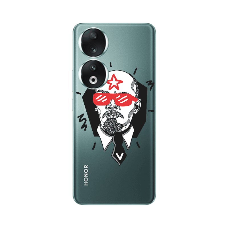 Honor 90 5G Stars and glasses Transparent Silicone TPU Θήκη