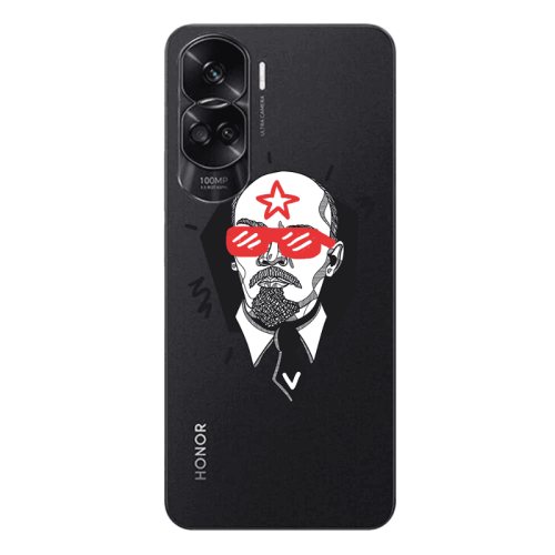 Honor 90 Lite 5G Stars and glasses Transparent Silicone TPU Θήκη