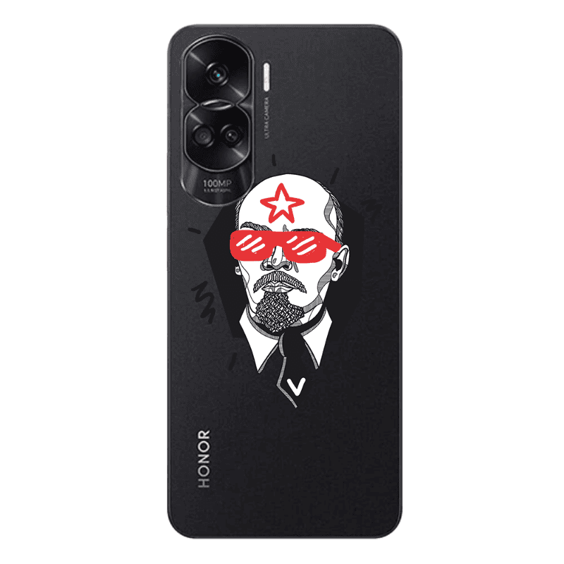 Honor 90 Lite 5G Stars and glasses Transparent Silicone TPU Θήκη