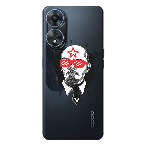 Oppo A 98 Stars and glasses Transparent Silicone TPU Θήκη