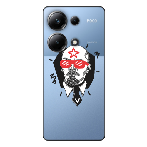 Xiaomi Poco M6 Pro 4G Stars and glasses Transparent Silicone TPU Θήκη