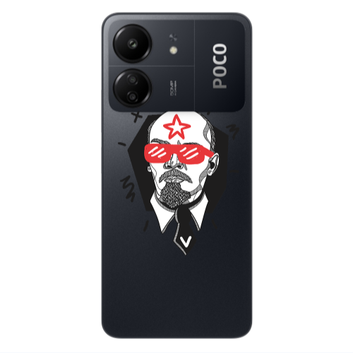 Xiaomi Poco C65 Stars and glasses Transparent Silicone TPU Θήκη