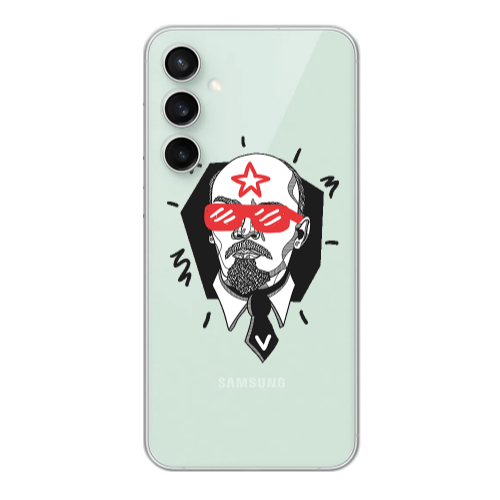 Samsung S24 Stars and glasses Transparent Silicone TPU Θήκη