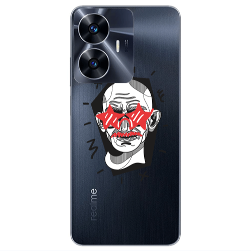Realme Note 50 Star glasses Transparent Silicone TPU Θήκη