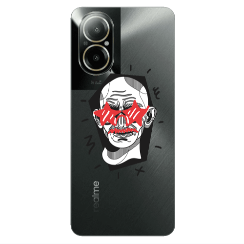 Realme C67 Star glasses Transparent Silicone TPU Θήκη