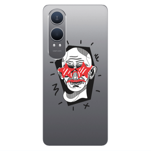 Oneplus Nord Ce 4 lite Star glasses Transparent Silicone TPU Θήκη