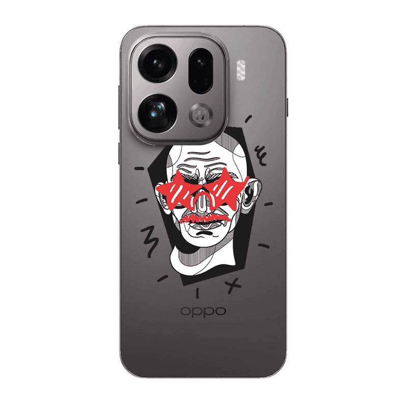 Oppo Find X9 Pro Star glasses Transparent Silicone TPU Θήκη