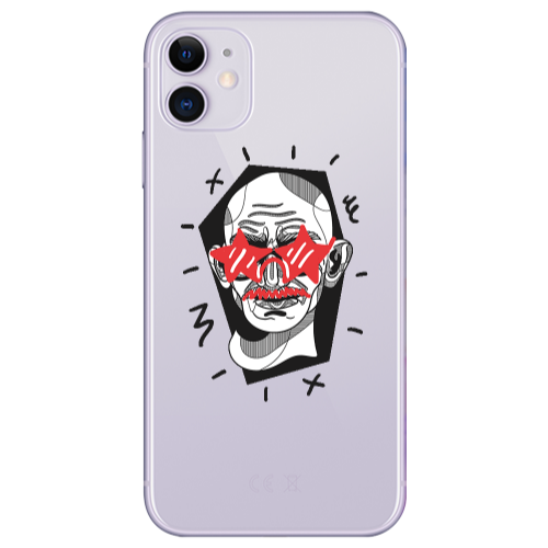 Apple iPhone 11  Star glasses Transparent Silicone TPU Θήκη