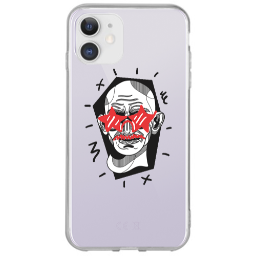 Apple iPhone 12 Star glasses Transparent Silicone TPU Θήκη