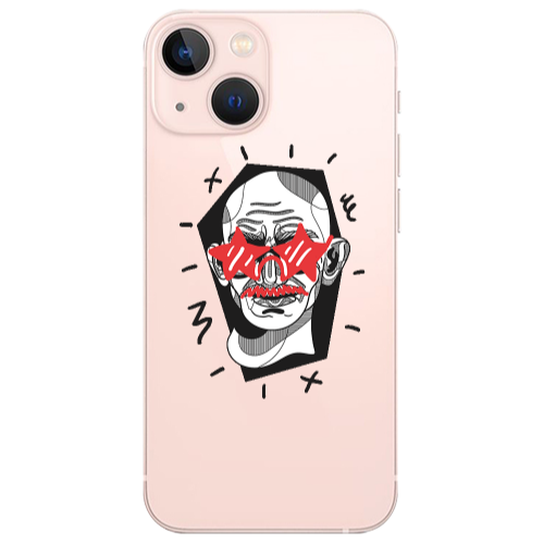 Apple iPhone 13 Star glasses Transparent Silicone TPU Θήκη