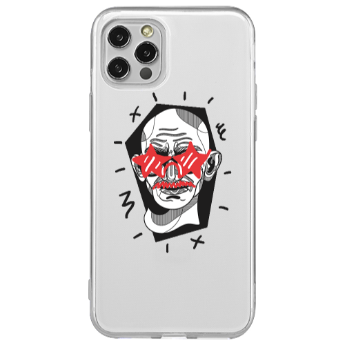 Apple iPhone 12 Pro Star glasses Transparent Silicone TPU Θήκη