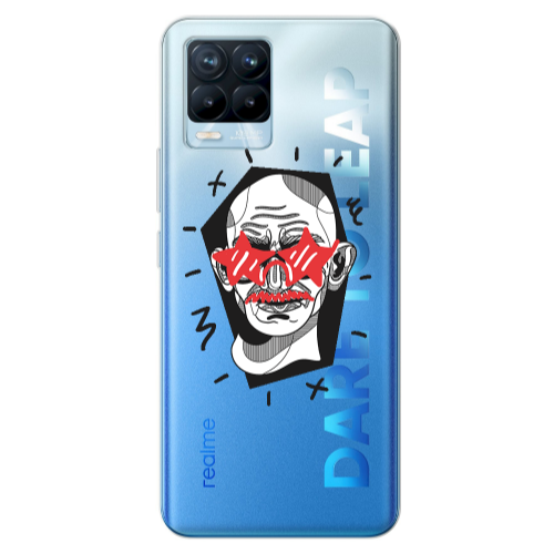 Realme 8 Pro Star glasses Transparent Silicone TPU Θήκη