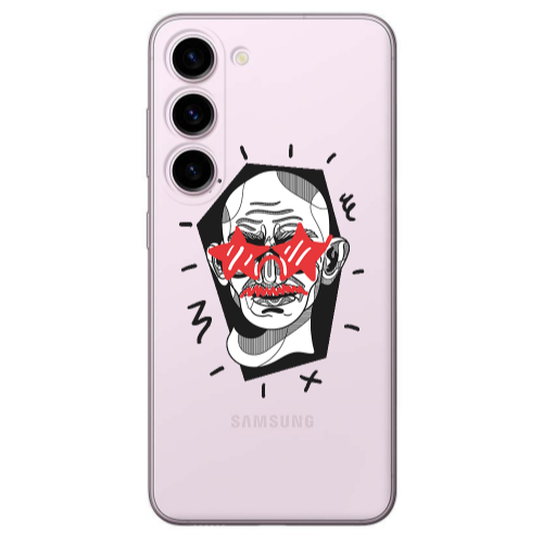 Samsung S23 Star glasses Transparent Silicone TPU Θήκη