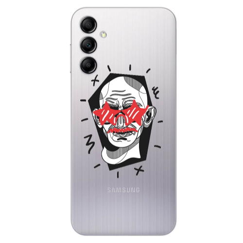 Samsung A14 5G Star glasses Transparent Silicone TPU Θήκη