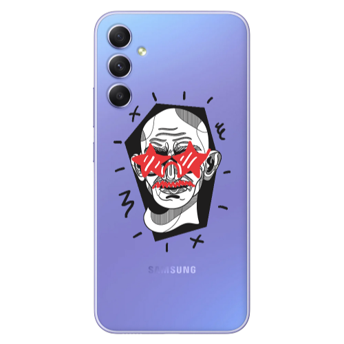 Samsung A34 Star glasses Transparent Silicone TPU Θήκη