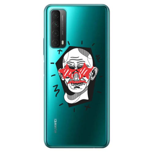 Huawei P Smart 2021 Star glasses Transparent Silicone TPU Θήκη