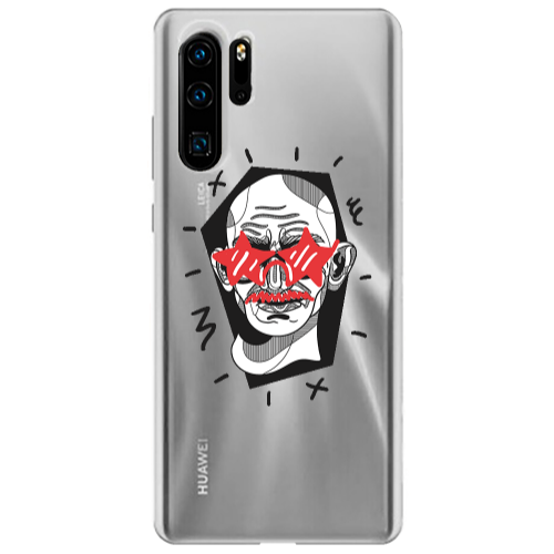 Huawei P30 Pro Star glasses Transparent Silicone TPU Θήκη