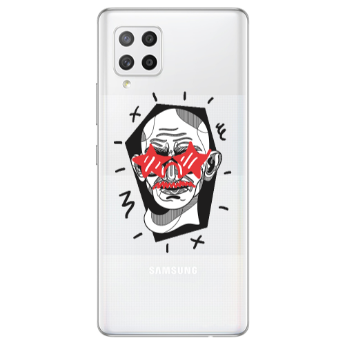 Samsung A42 5G Star glasses Transparent Silicone TPU Θήκη