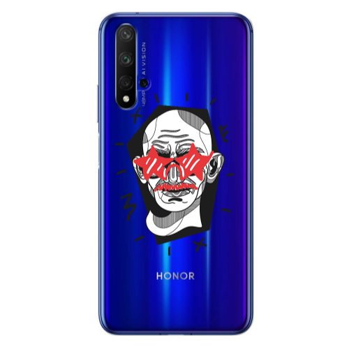 Huawei Nova 5 T Star glasses Transparent Silicone TPU Θήκη
