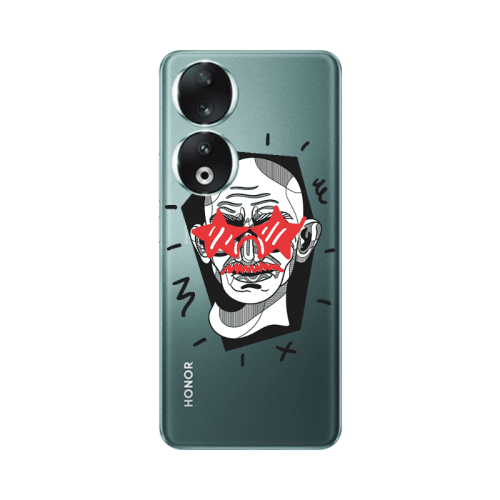 Honor 90 5G Star glasses Transparent Silicone TPU Θήκη