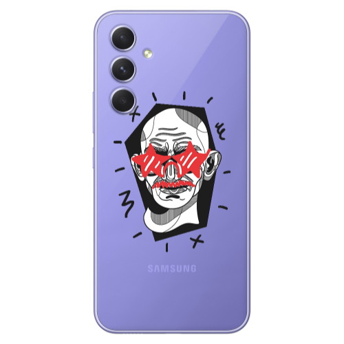 Samsung A55 Star glasses Transparent Silicone TPU Θήκη