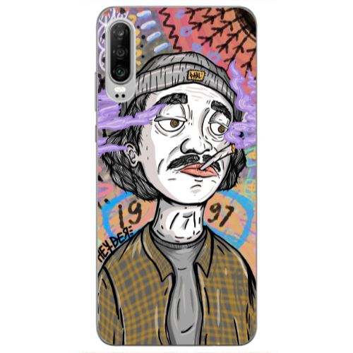 Huawei P30 Heydere Transparent Silicone TPU Θήκη