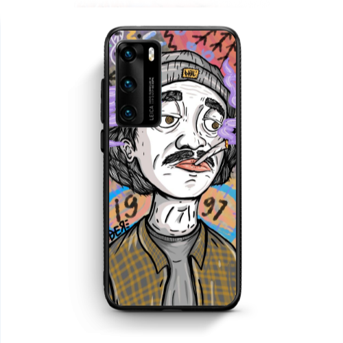 Huawei P40 Heydere Black Glossy Θήκη