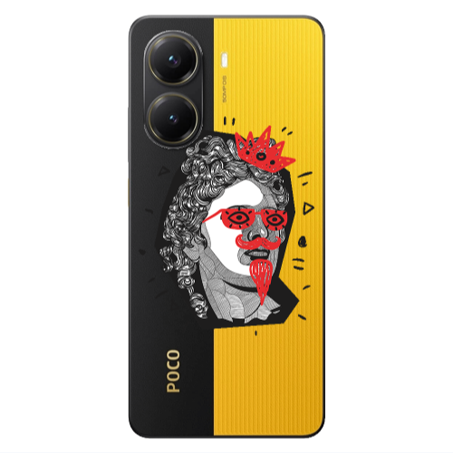 Xiaomi Poco X7 Pro Glasses crown Transparent Silicone TPU Θήκη