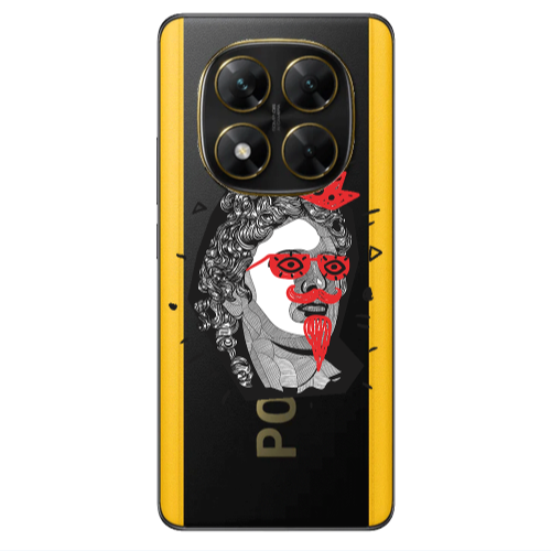 Xiaomi Poco X7 Glasses crown Transparent Silicone TPU Θήκη
