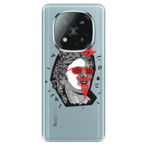Xiaomi Redmi Note 14 Pro + 5g Glasses crown Transparent Silicone TPU Θήκη