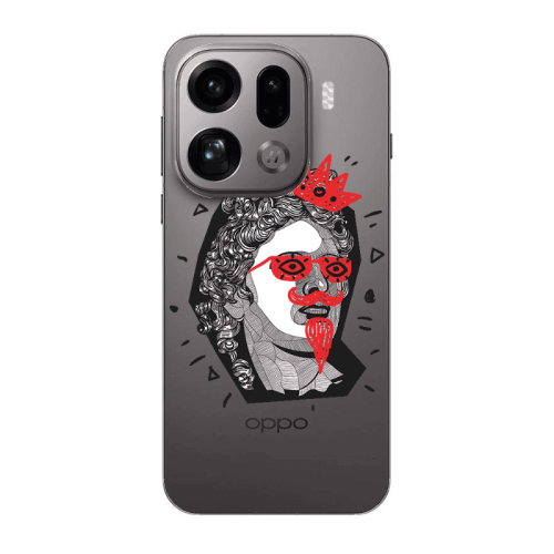 Oppo Find X9 Pro Glasses crown Transparent Silicone TPU Θήκη