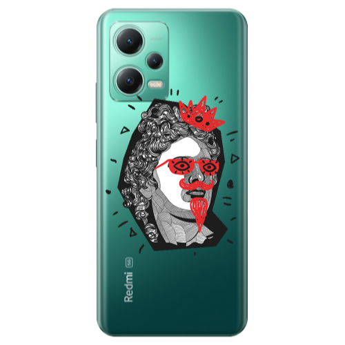 Xiaomi Redmi Note 12 Pro Plus 5G Glasses crown Transparent Silicone TPU Θήκη