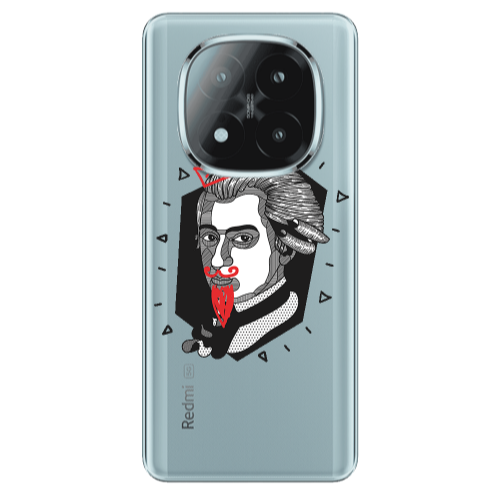 Xiaomi Redmi Note 14 Pro + 5g Bearded Transparent Silicone TPU Θήκη