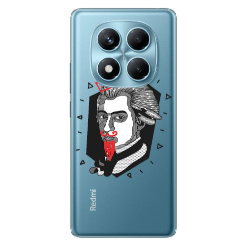 Xiaomi Redmi Note 14 Pro Bearded Transparent Silicone TPU Θήκη