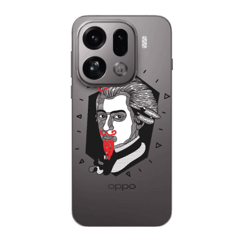 Oppo Find X9 Pro Bearded Transparent Silicone TPU Θήκη