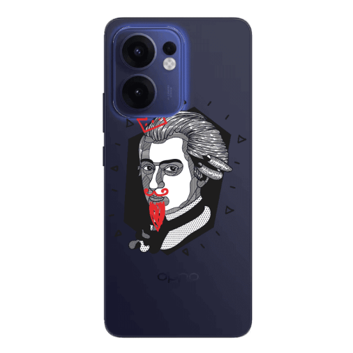 Oppo Reno13 FS Bearded Transparent Silicone TPU Θήκη