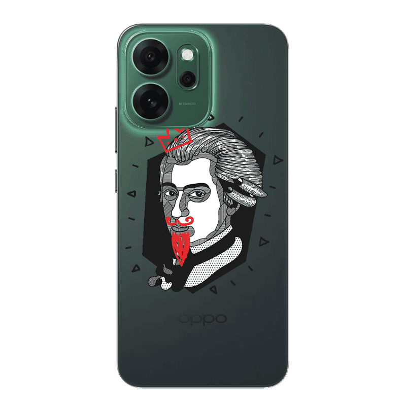 Oppo Reno 14 FS Bearded Transparent Silicone TPU Θήκη