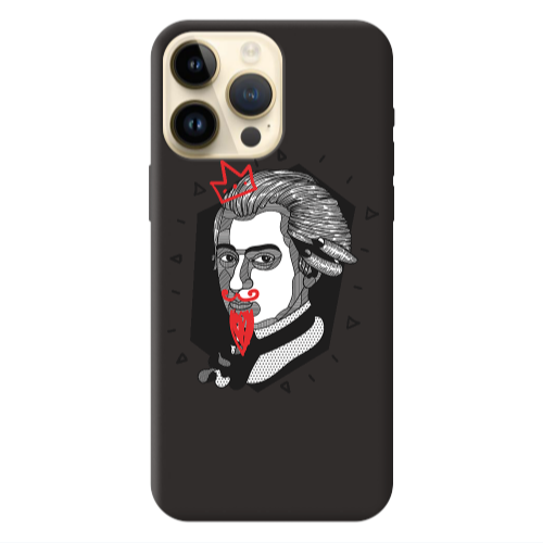Apple iPhone 13 Pro Max Bearded Black Colored Silicone TPU Θήκη