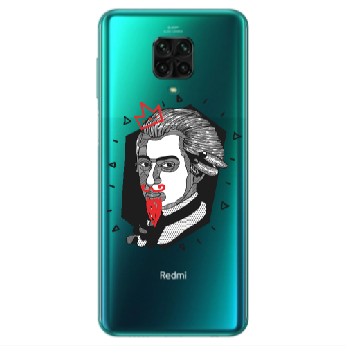 Xiaomi Redmi Note 9S Bearded Transparent Silicone TPU Θήκη