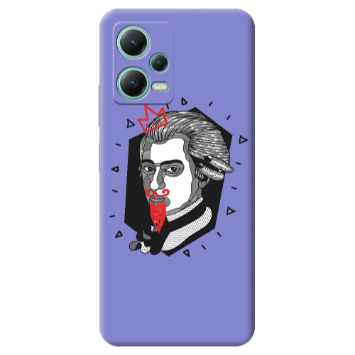 Xiaomi Redmi Note 12 Pro 5G Bearded Purple Colored Silicone TPU Θήκη
