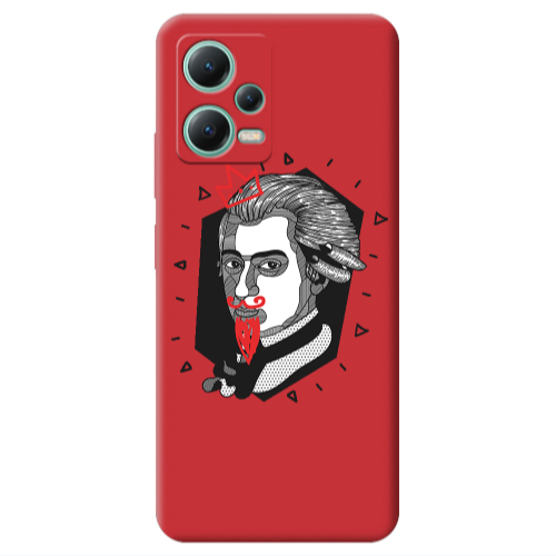 Xiaomi Redmi Note 12 Pro 5G Bearded Red Colored Silicone TPU Θήκη