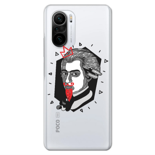 Xiaomi Poco F3 Bearded Transparent Silicone TPU Θήκη