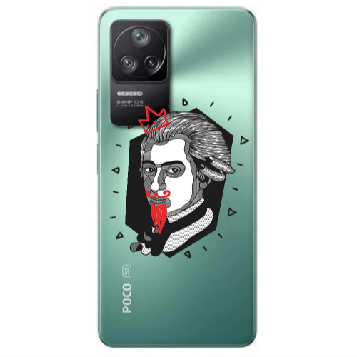 Xiaomi Poco F4 Bearded Transparent Silicone TPU Θήκη