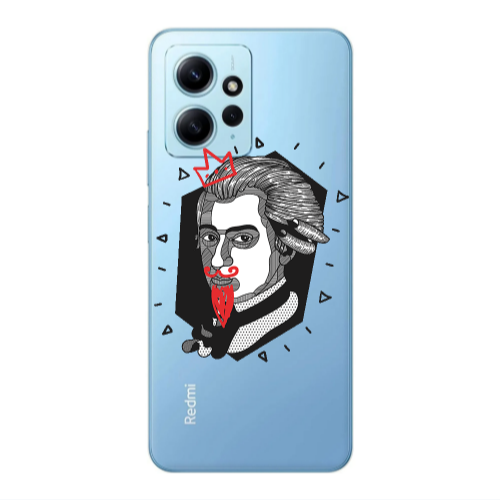 Xiaomi Redmi Note 12 4G Bearded Transparent Silicone TPU Θήκη