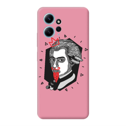 Xiaomi Redmi Note 12 4G Bearded Pink Colored Silicone TPU Θήκη