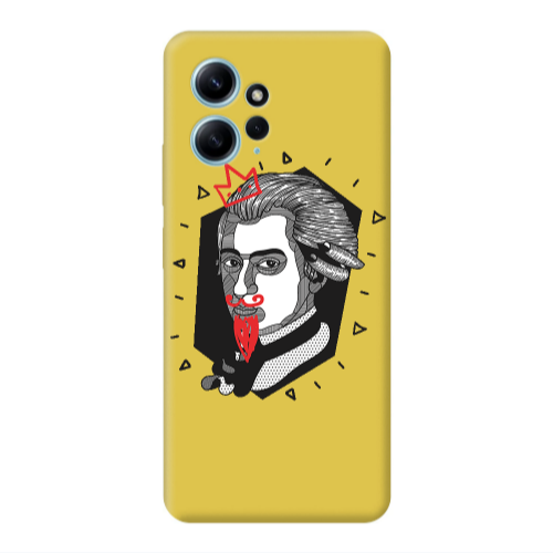 Xiaomi Redmi Note 12 4G Bearded Yellow Colored Silicone TPU Θήκη