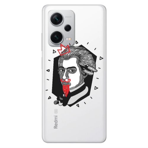 Xiaomi Redmi Note 12 5G Bearded Transparent Silicone TPU Θήκη