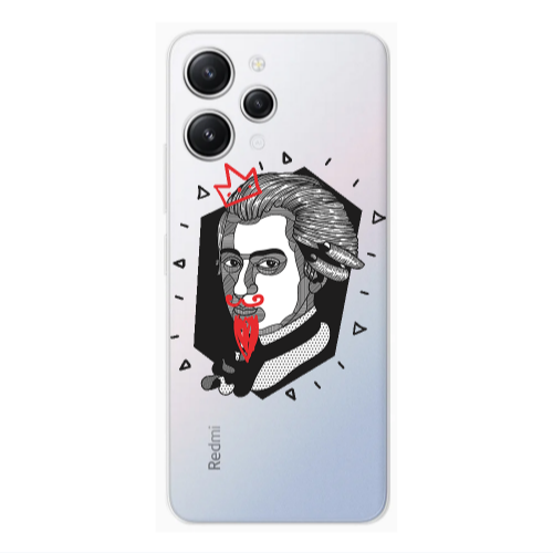 Xiaomi Redmi 12 Bearded Transparent Silicone TPU Θήκη